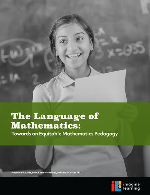 Cover image of the Language of Math research 