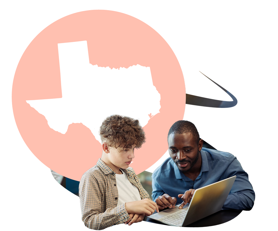 Teacher with student using MyPath