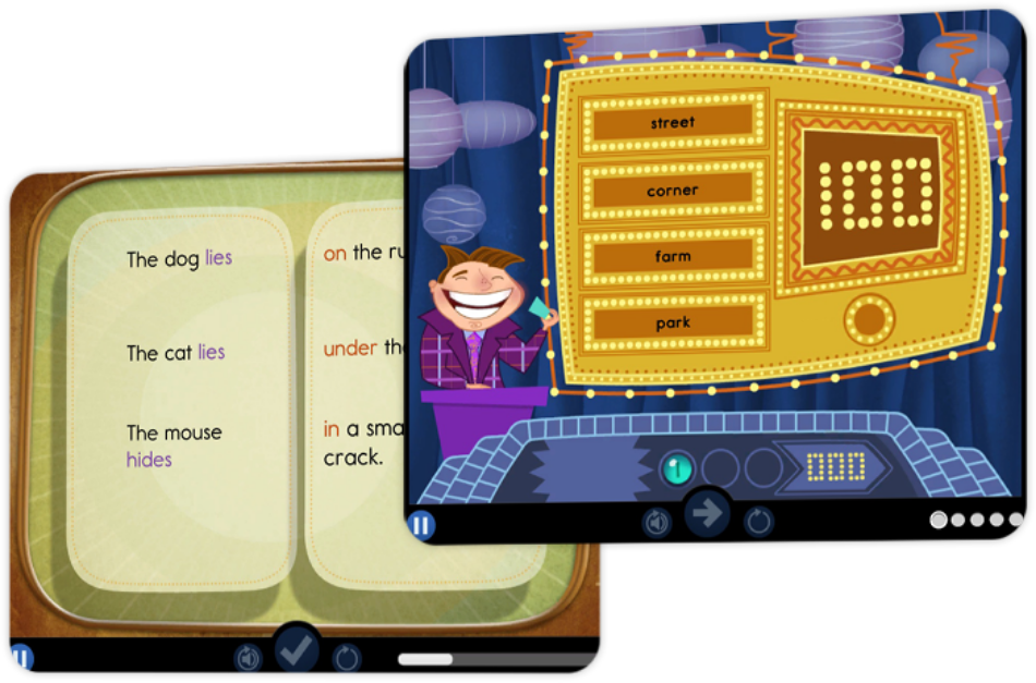 Screenshot of a lesson demonstrating volume through cubes