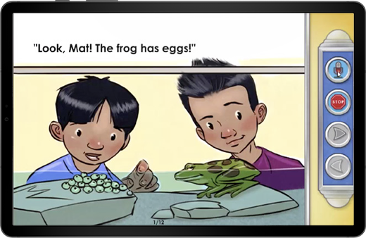 Screenshot of an Imagine Language & Literacy lesson