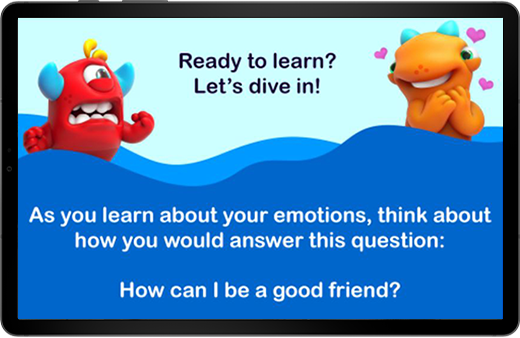 A screenshot of an Imagine Purpose lesson